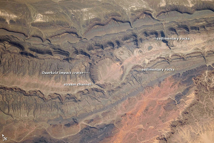 New Astronaut Photo Highlights Impact Crater